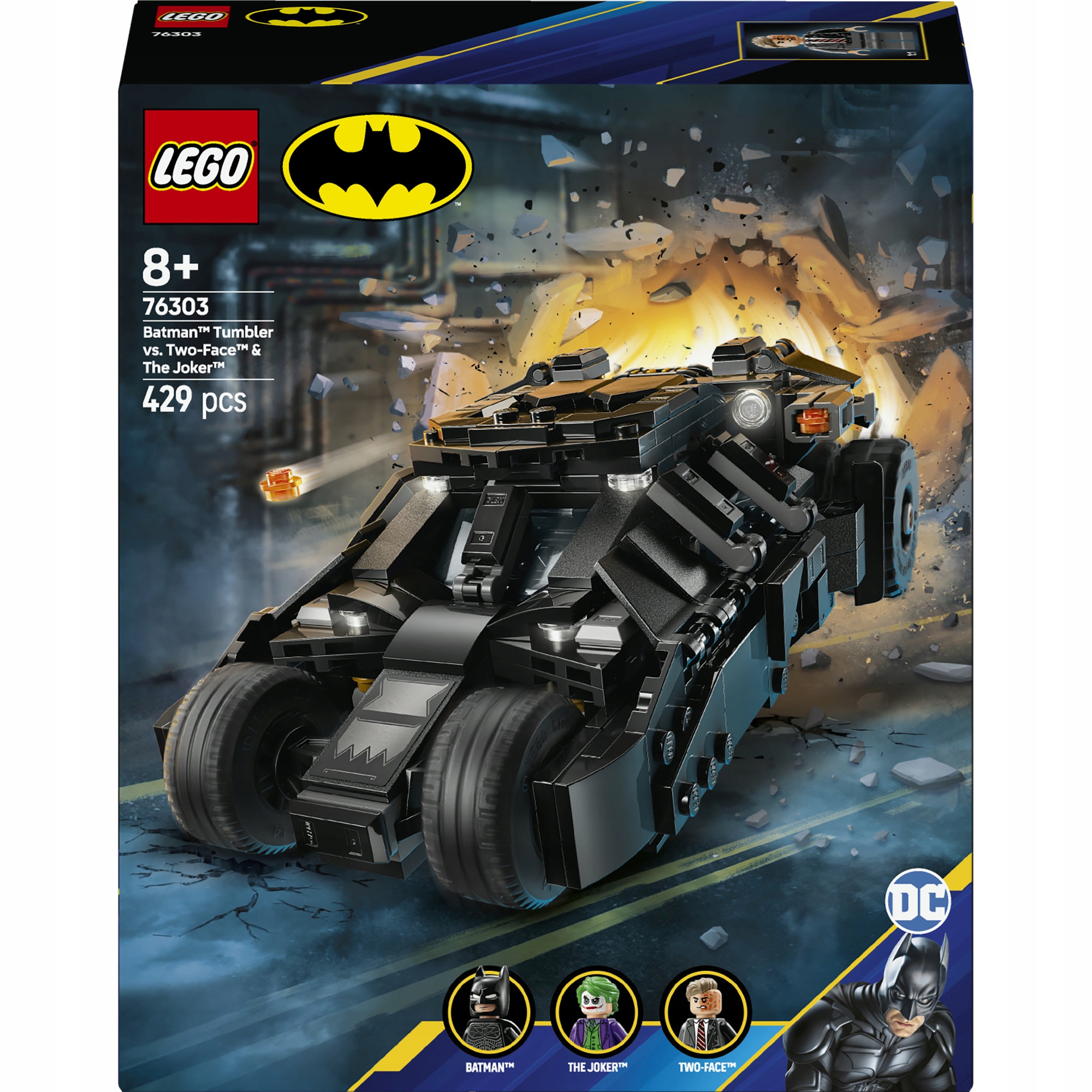 Lego DC Batman 76303 Batmanův Tumbler versus Two-Face a Joker