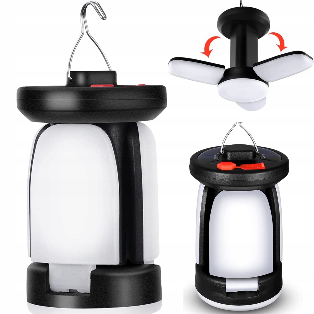 LATARKA KEMPINGOWA WIELOFUNKCYJNA LED NA BATERIE Waga produktu z opakowaniem jednostkowym 0.75 kg