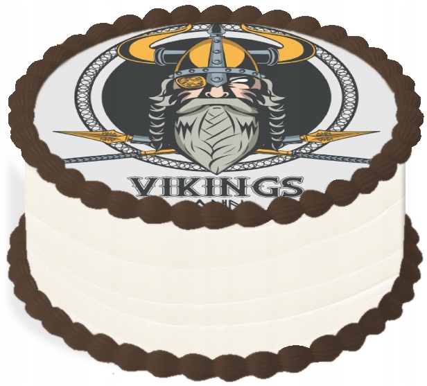 oplatek na dort 20 cm Vikingové