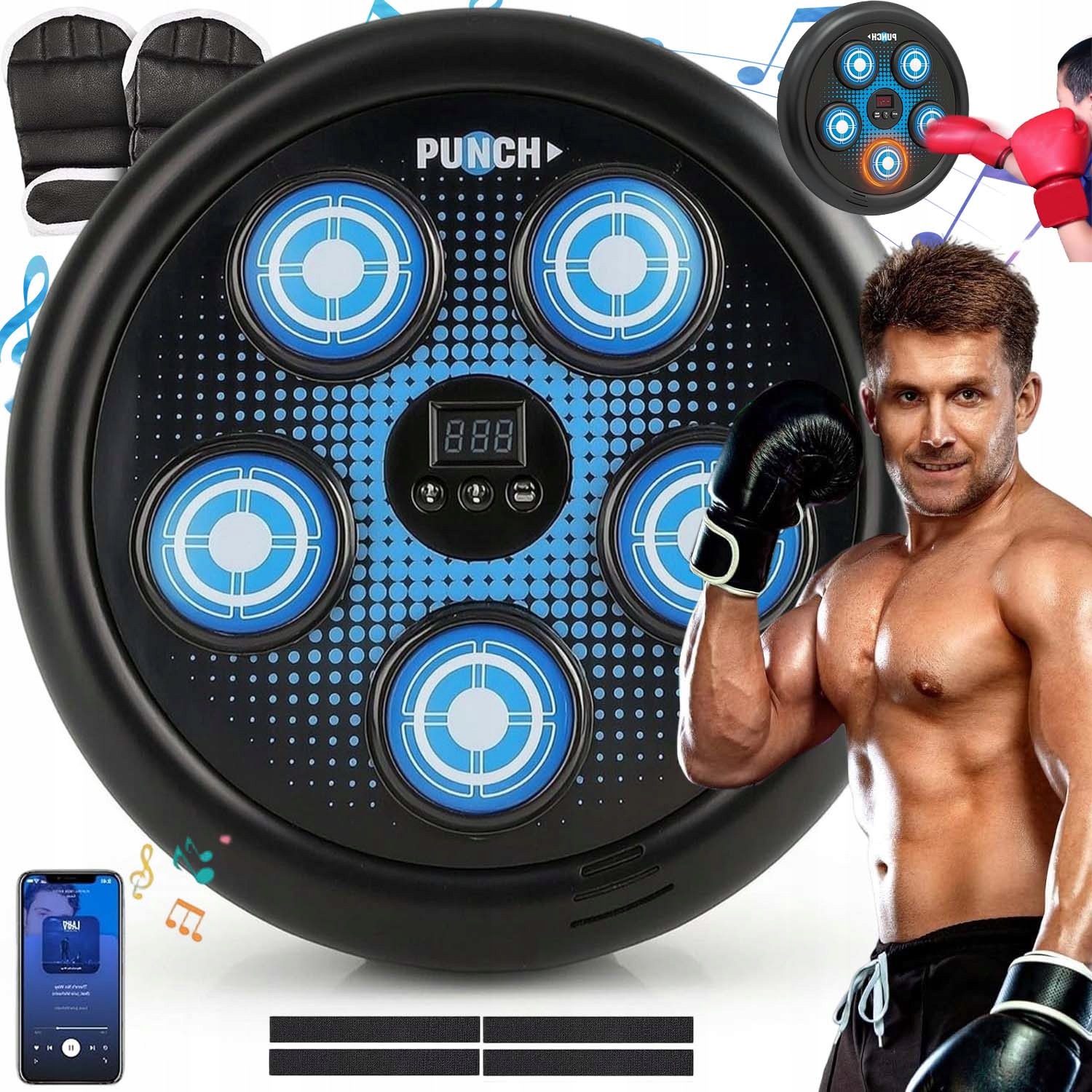 Tréninkový Boxovací Stroj Na Stěnu Bluetooth Pro Děti