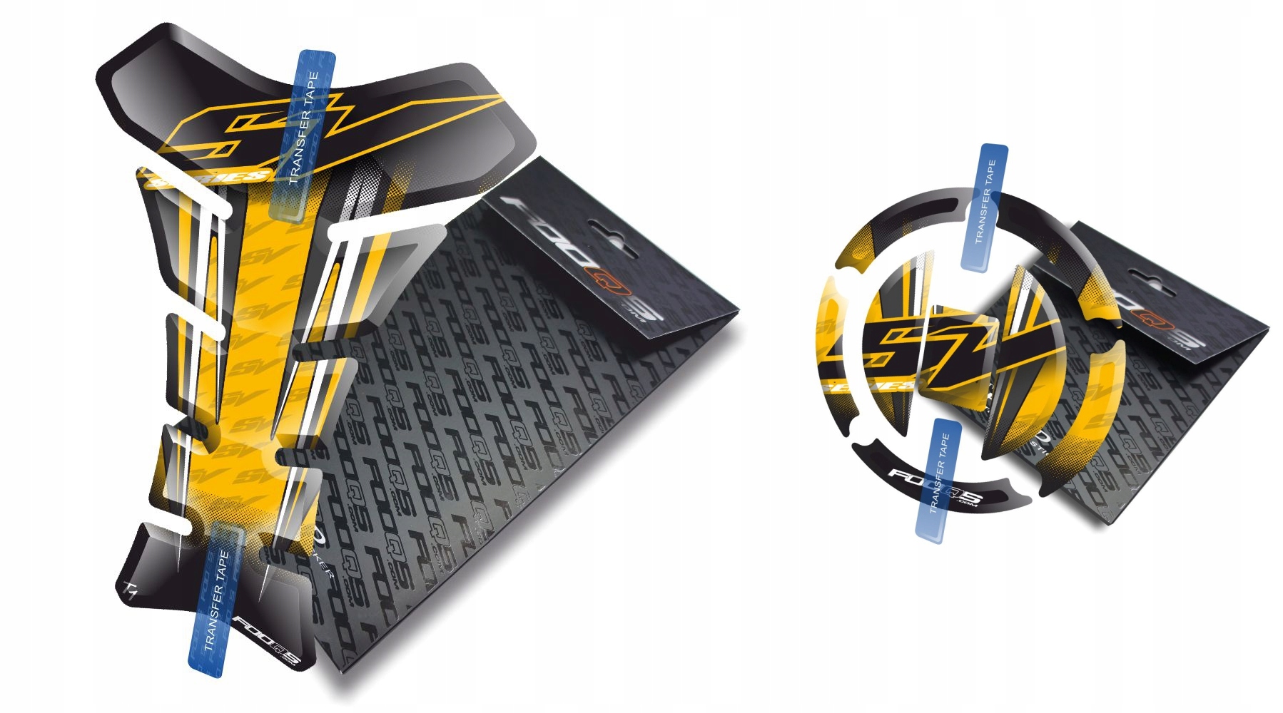 Tank-pad Cap-pad od firmy Fooqs pro Suzuki Sv 650 1000 Žlutý