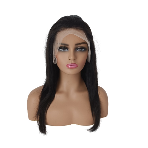 Paruka Lace Front přírodní tmavě hnědá 40/55 cm čepička Bonus