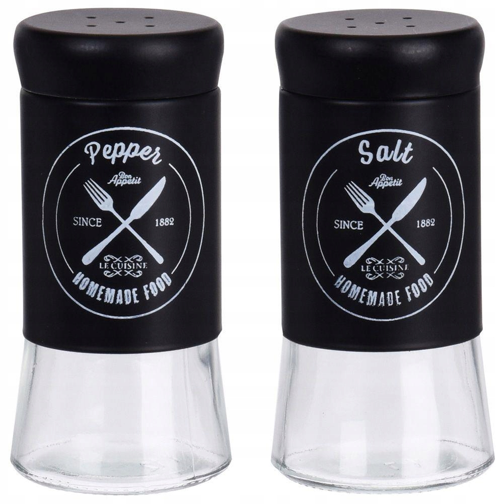 

Przyprawnik solniczka pieprzniczka czarny zestaw 2