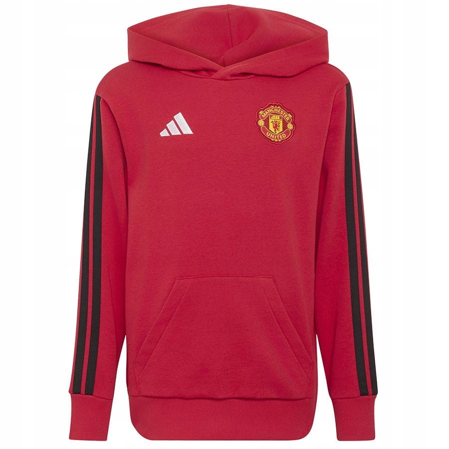 Bluza adidas Manchester United Hoody Junior KH4788 Czerwony, 164 CM