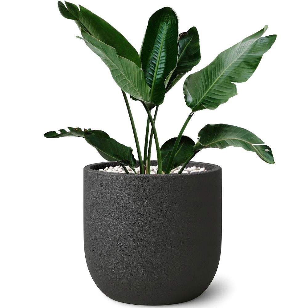 Donica ogrodowa Fero wys. 48x48 cm antracyt, duża mrozoodporna wytrzymała