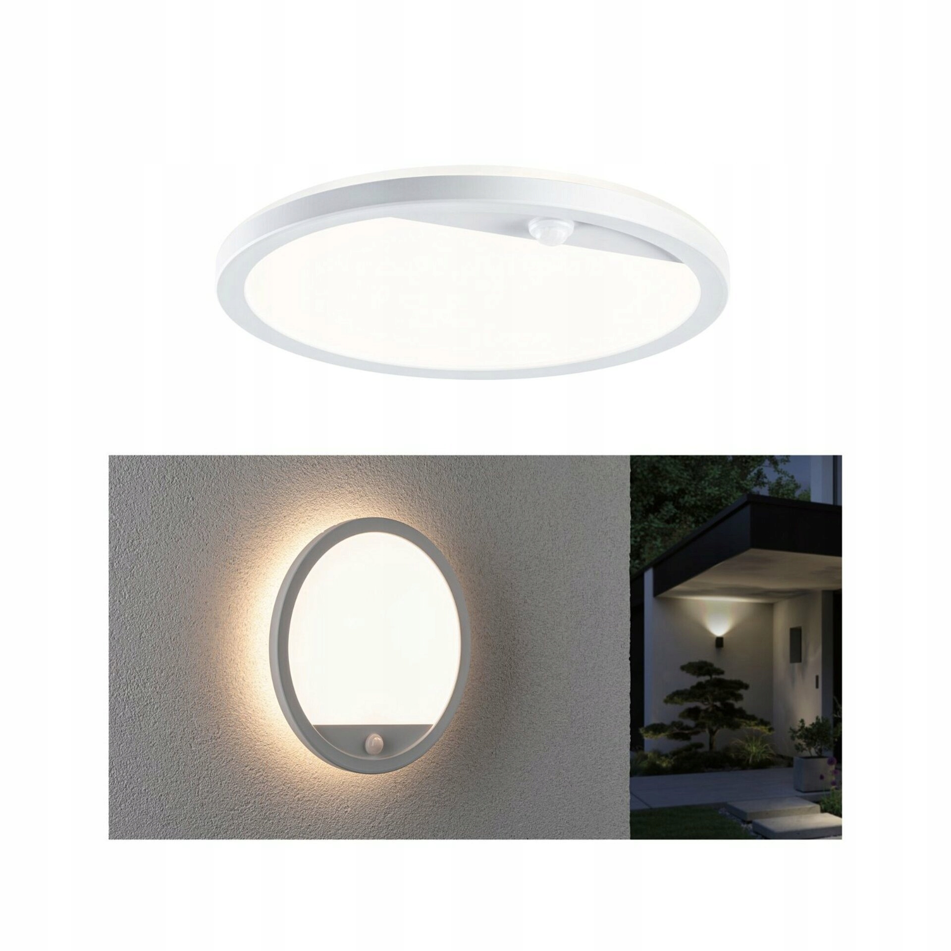 Paulmann Led vonkajší panel Lamina 280mm IP44 14,5 W 3000K senzor biely