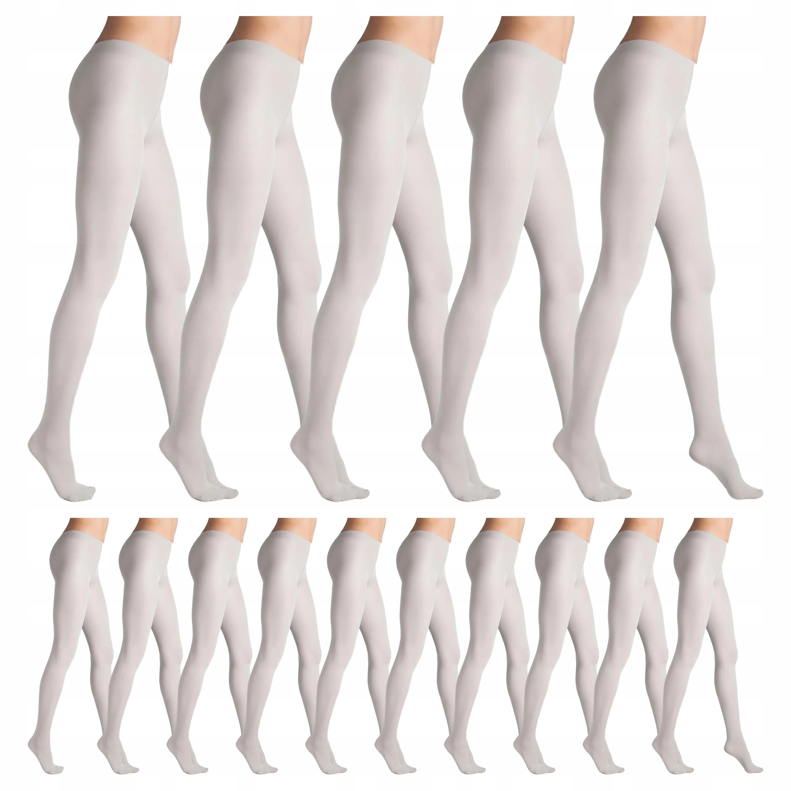15 x Punčocháče bez kalhotek matné mikrovlákno Tonic 40 2-S Ivory