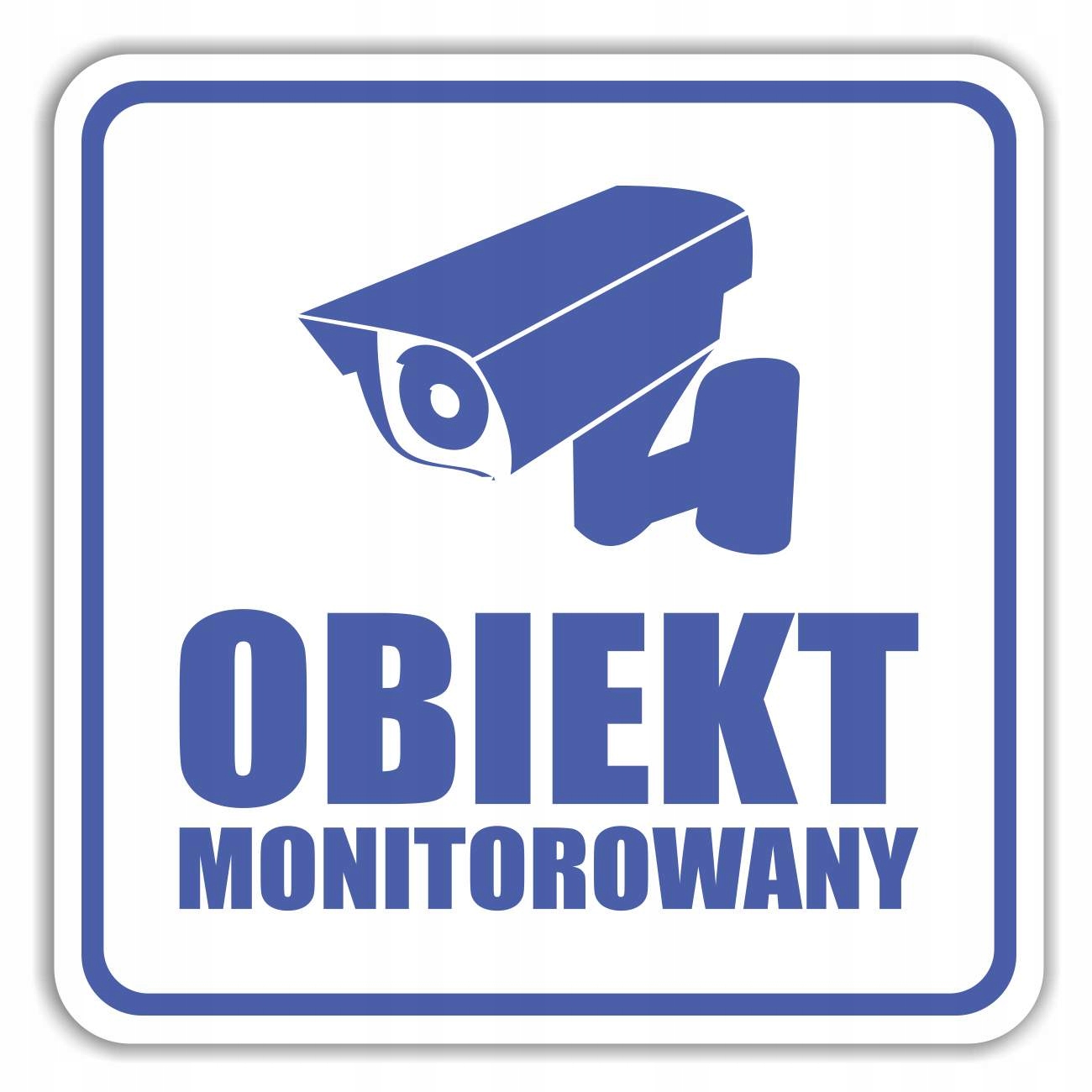 

Naklejka Monitoring 10x10 cm Obiekt Monitorowany