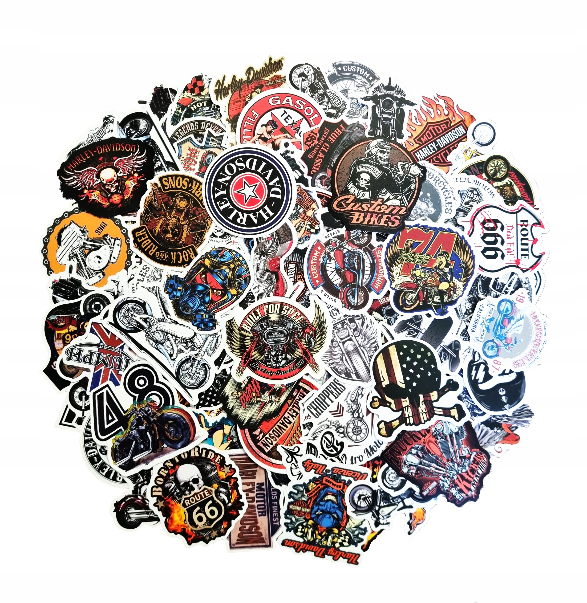 

Naklejki Sticker Bomb MIX Motocykle Wlepy 100 Szt