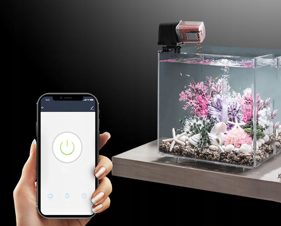 AUTOMATYCZNY DOZOWNIK PODAJNIK POKARMU KARMNIK DLA RYB WIFI TUYA Marka Tuya