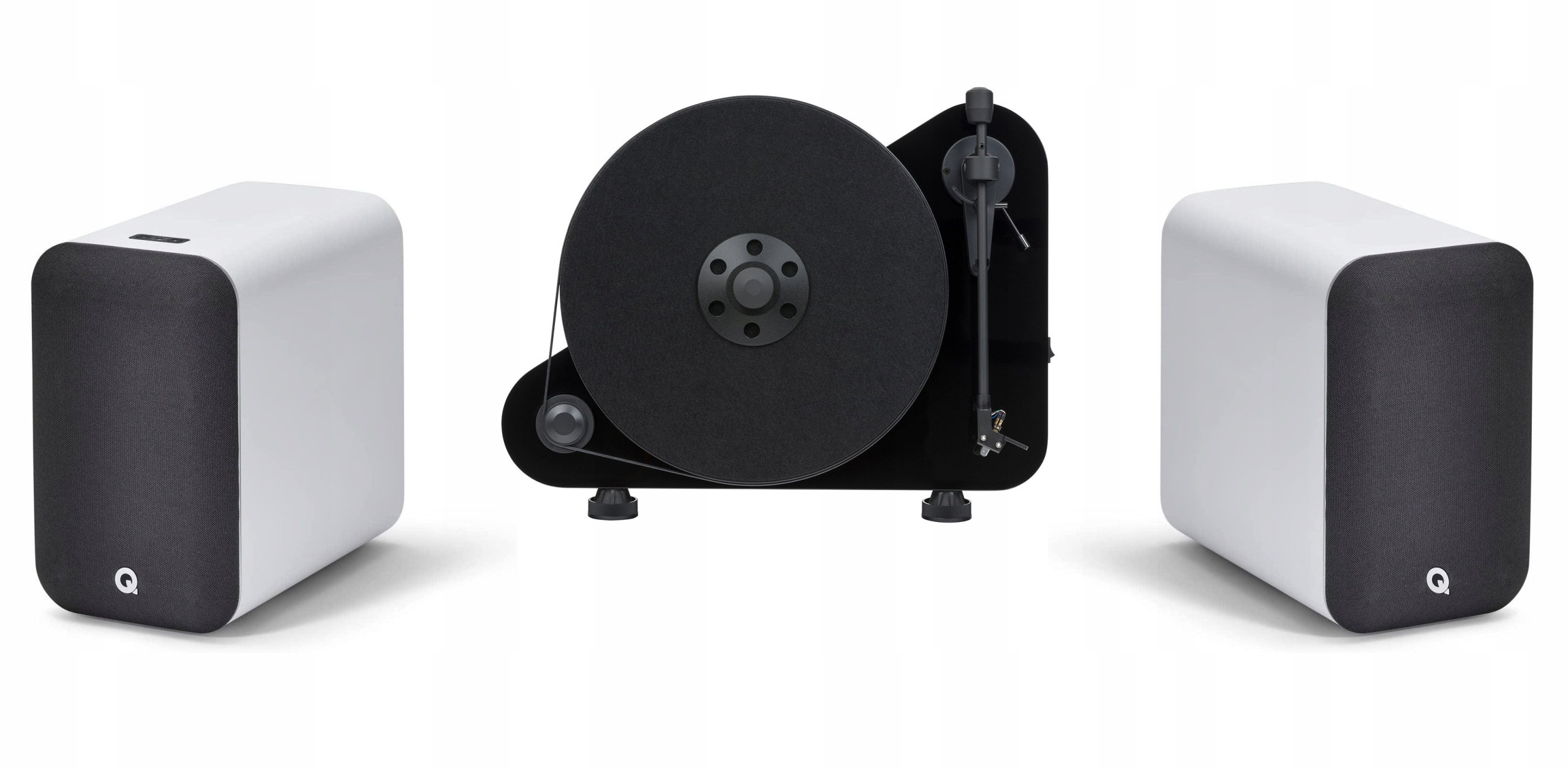 Pro-ject Vt-e Bt Q Acoustics M20 Hd Černobílý Audio Set Pro Vinyly