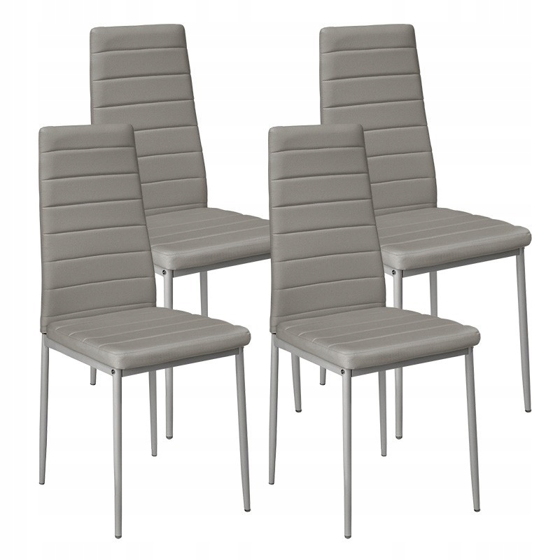 Zestaw stół Modern 120 GS 4 szare krzesła Nicea Marka BM Design