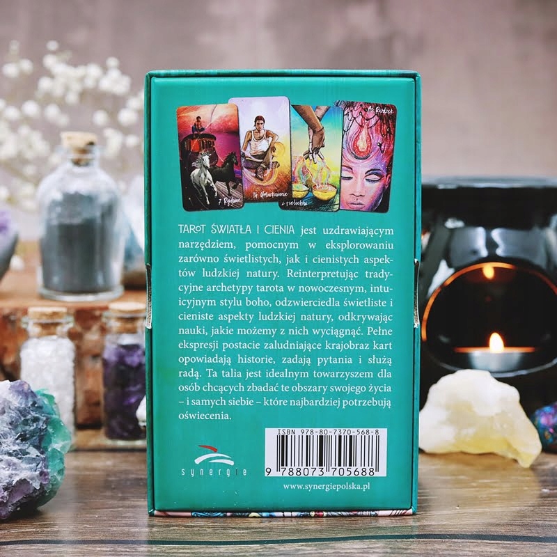 KARTY DO GRY TAROTA ŚWIATŁA I CIENIA ZESTAW KLASYCZNYCH KART 78 SZT Minimalna liczba graczy 1
