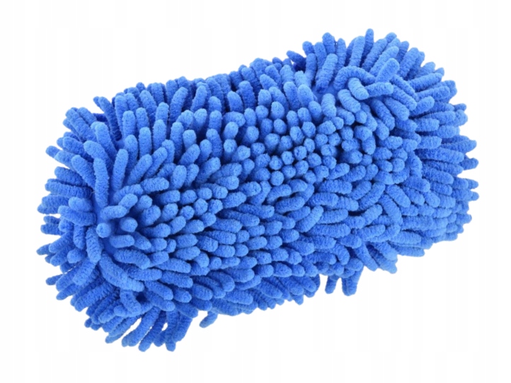 

Gąbka Do Mycia Auta Samochodu Szenilowa Duża Blue