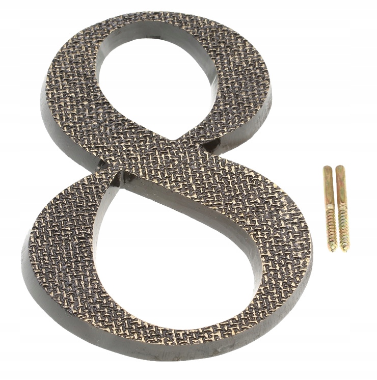 

Cyfry Cyfra Mosiężna Patyna Retro Numer Na Dom 8