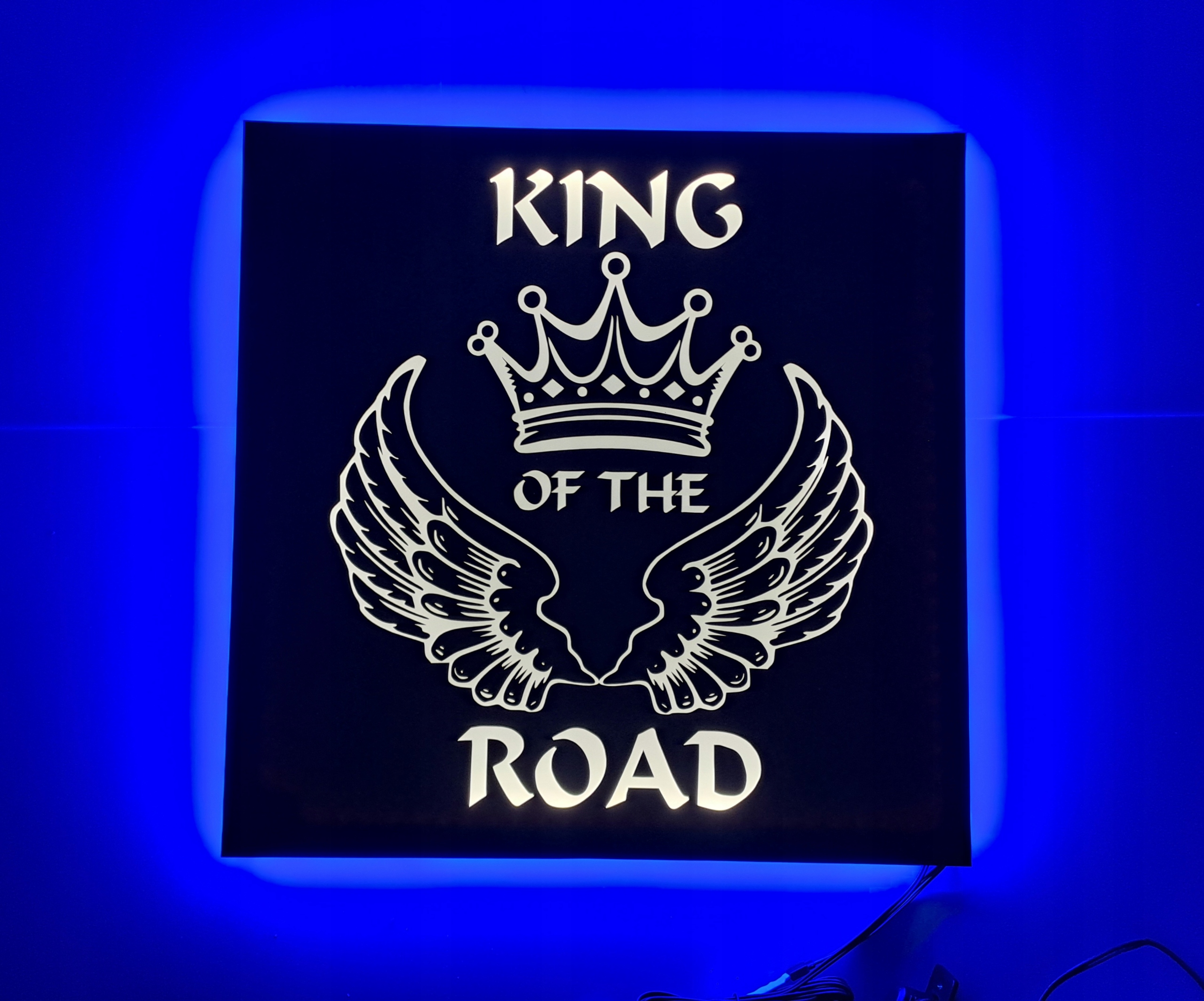 Led tabuľa King Of The Road nad posteľ s podsvietením kabíny Tir Lkw