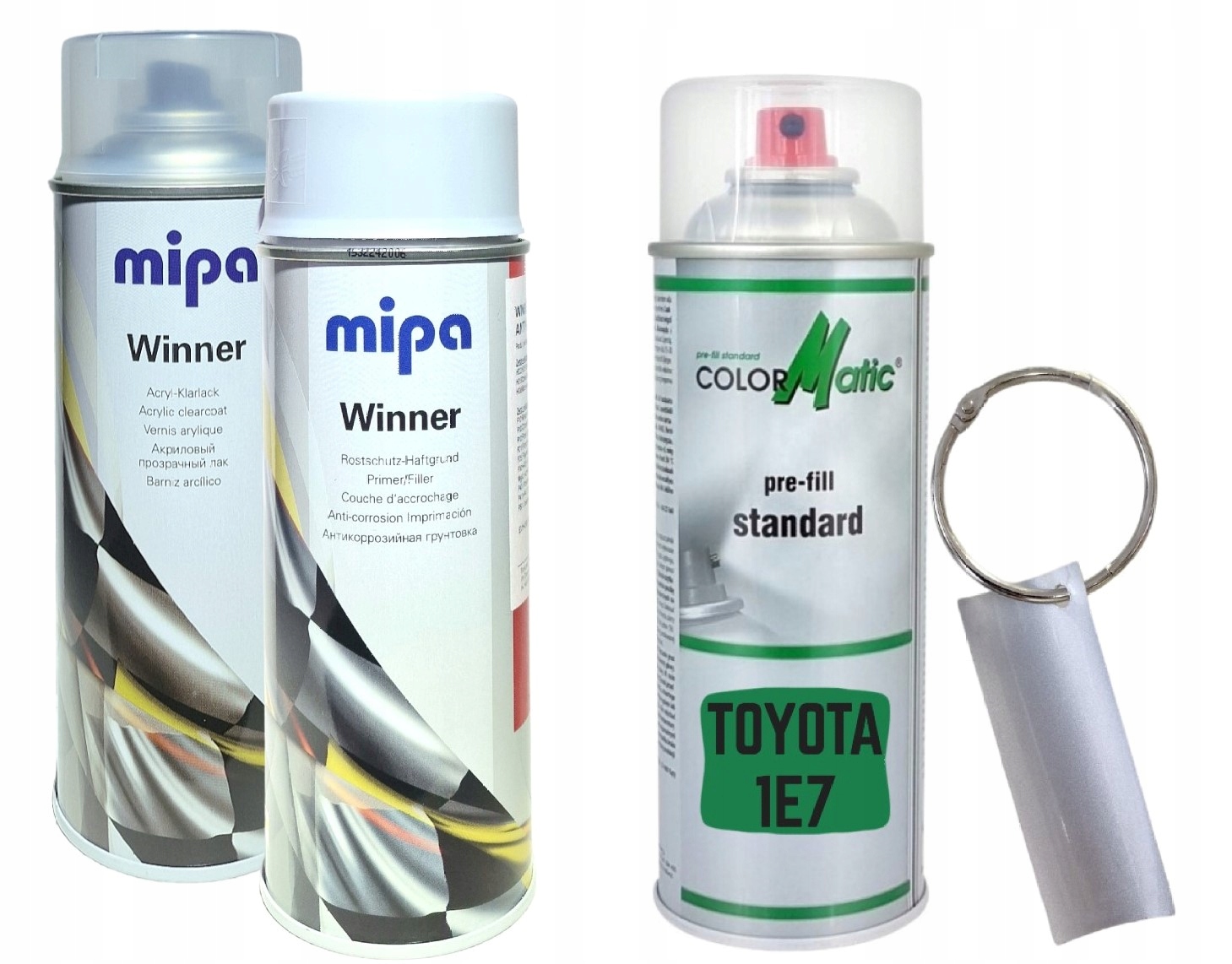 ZESTAW LAKIER SAMOCHODOWY SPRAY TOYOTA 1E7 za 113 zł z Brzozów ...