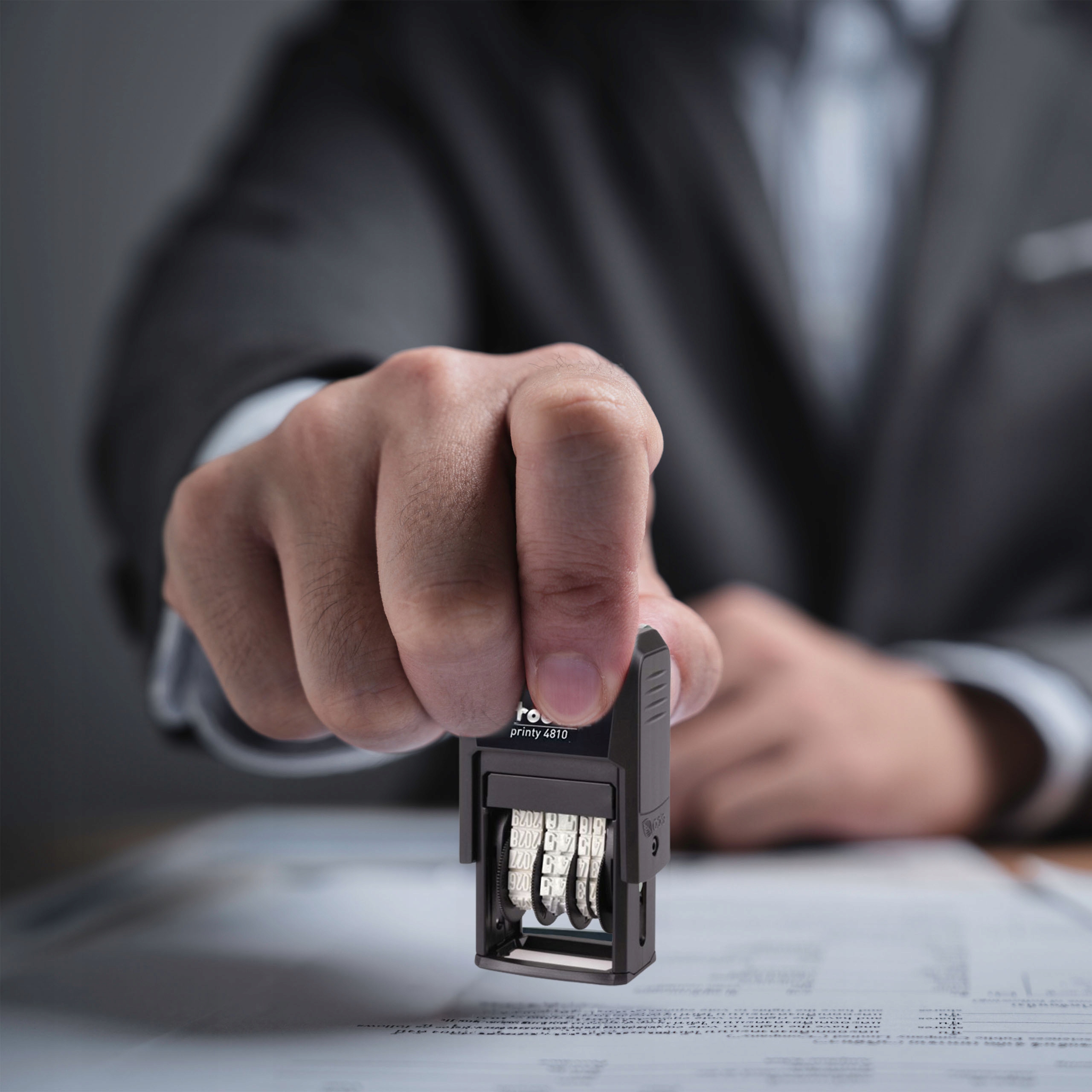 PIECZĄTKA DATOWNIK TRODAT 4810 CYFRA DATA ROK MIESIĄC DZIEŃ CZARNY ISO Kolor odbicia czarny