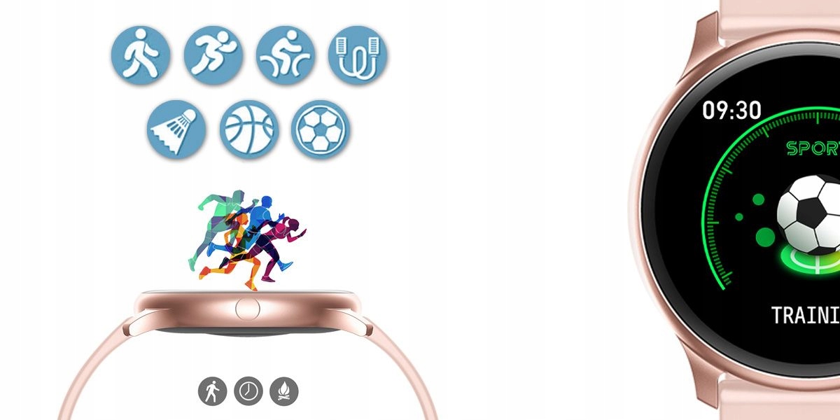 SMARTWATCH DAMSKI ZEGAREK G. ROSSI +GRAWER POLSKIE MENU CIŚNIENIE SMS Komunikacja Bluetooth