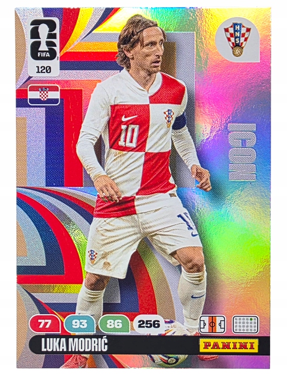 Karty Piłkarskie do albumu Panini World Cup 2026 Icon 120 Luka Modric
