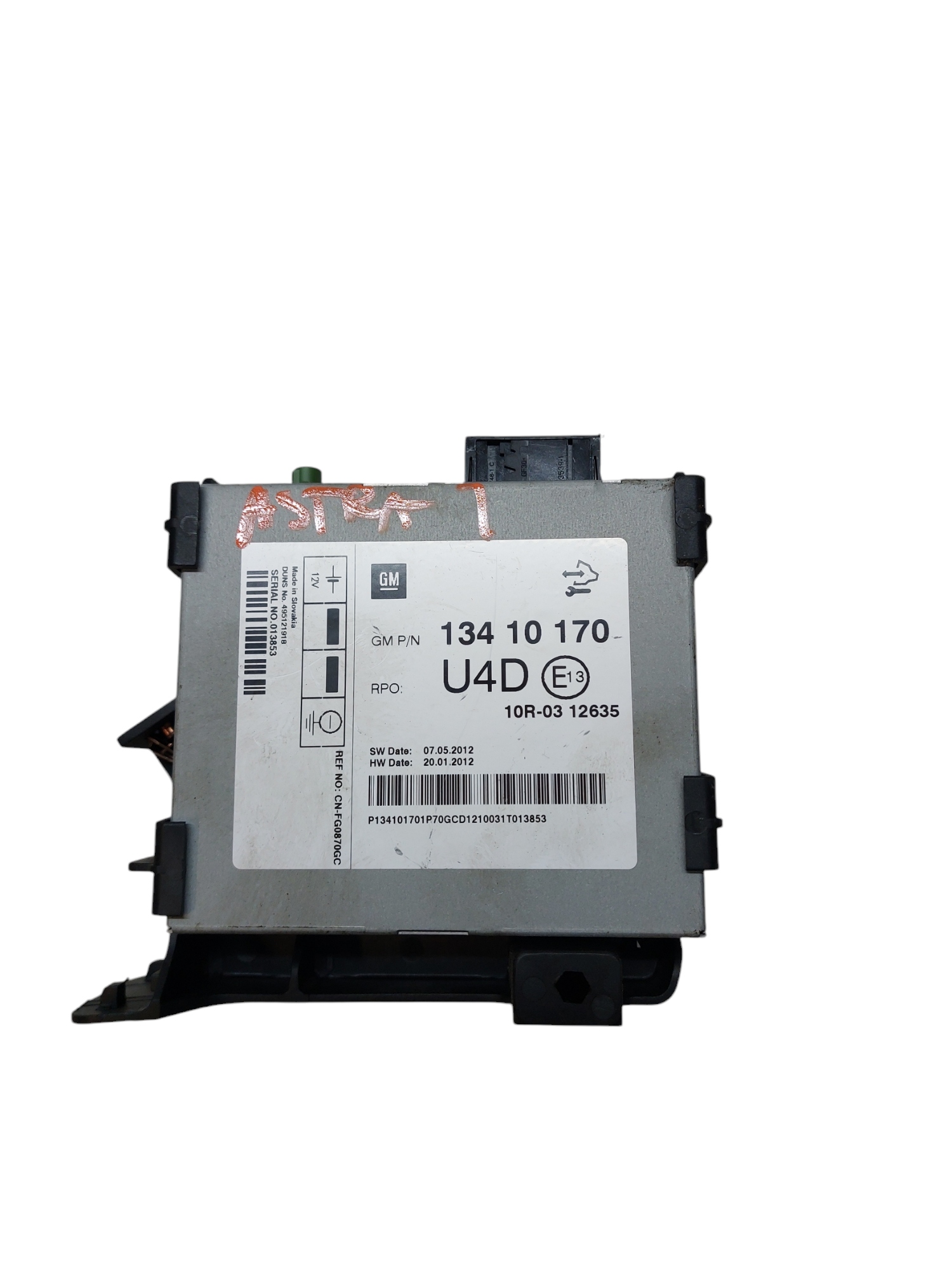 module control unit RADIA OPEL ASTRA J ZAFIRA C 13410170