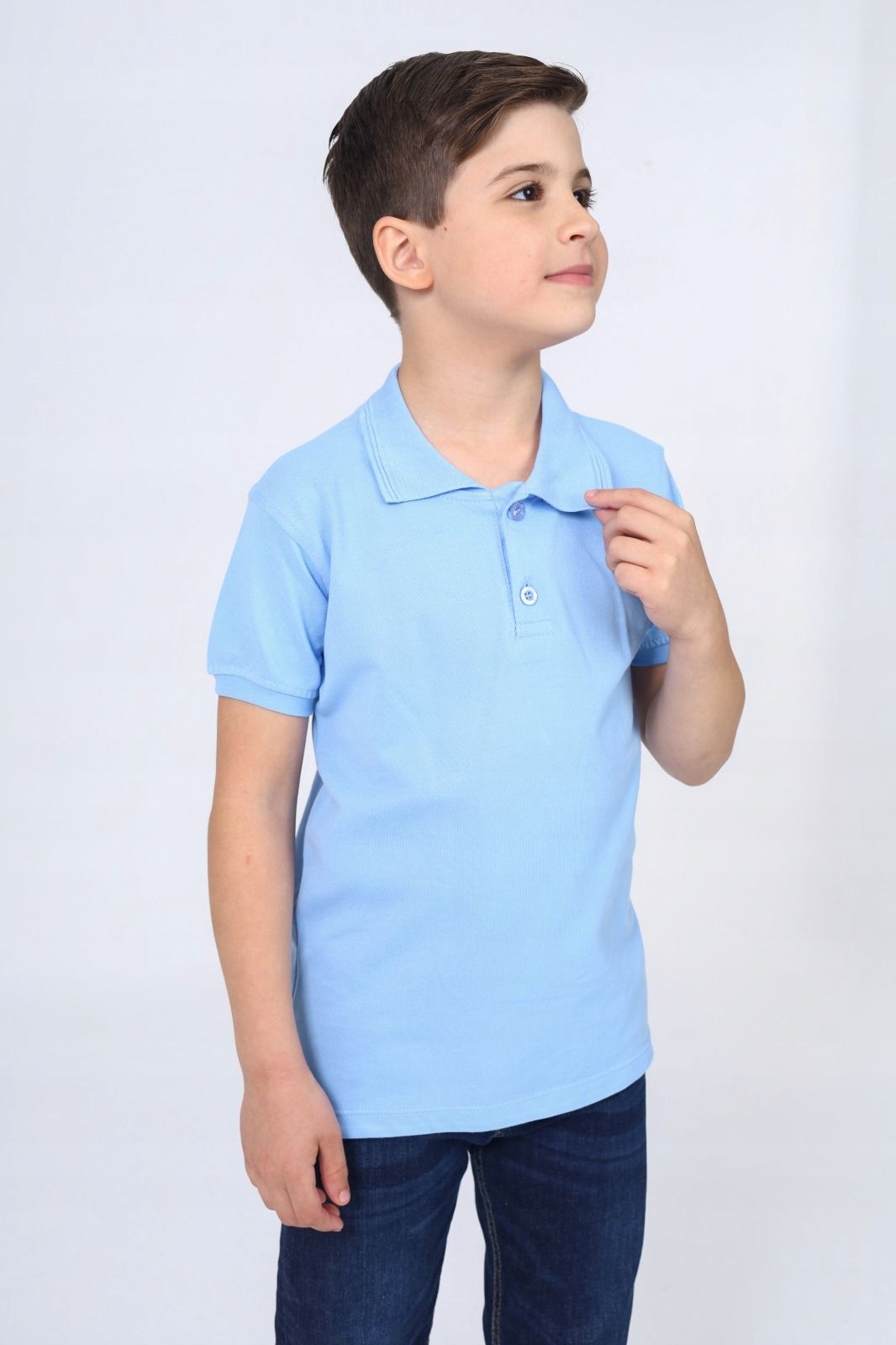 POLO POLÓWKA KOSZULKA NIEBIESKA błękit 100% bawełna jakość 164 J134C Liczba sztuk w ofercie 1 szt.