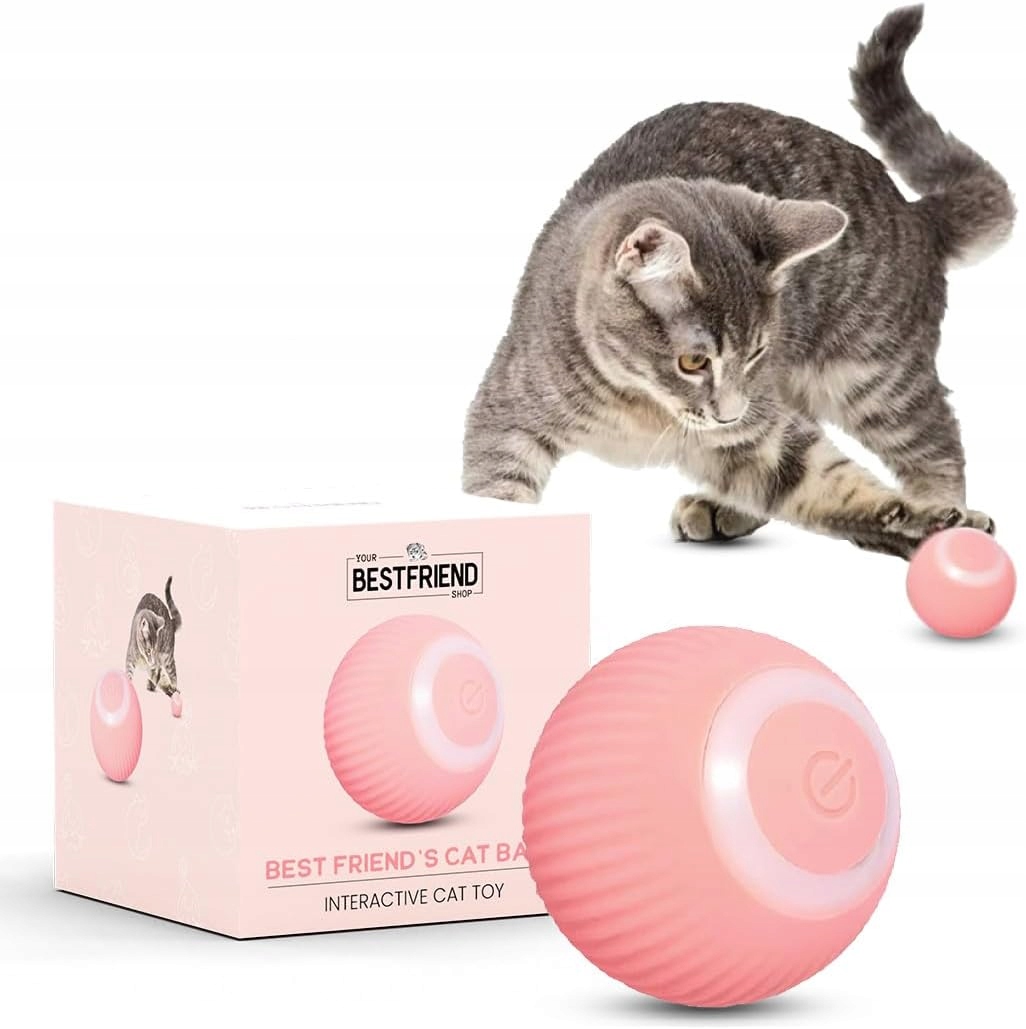 Levně Hračka Pro Kočky Se Sama Pohybuje, Otáčí Se Silikonovou Utíkající