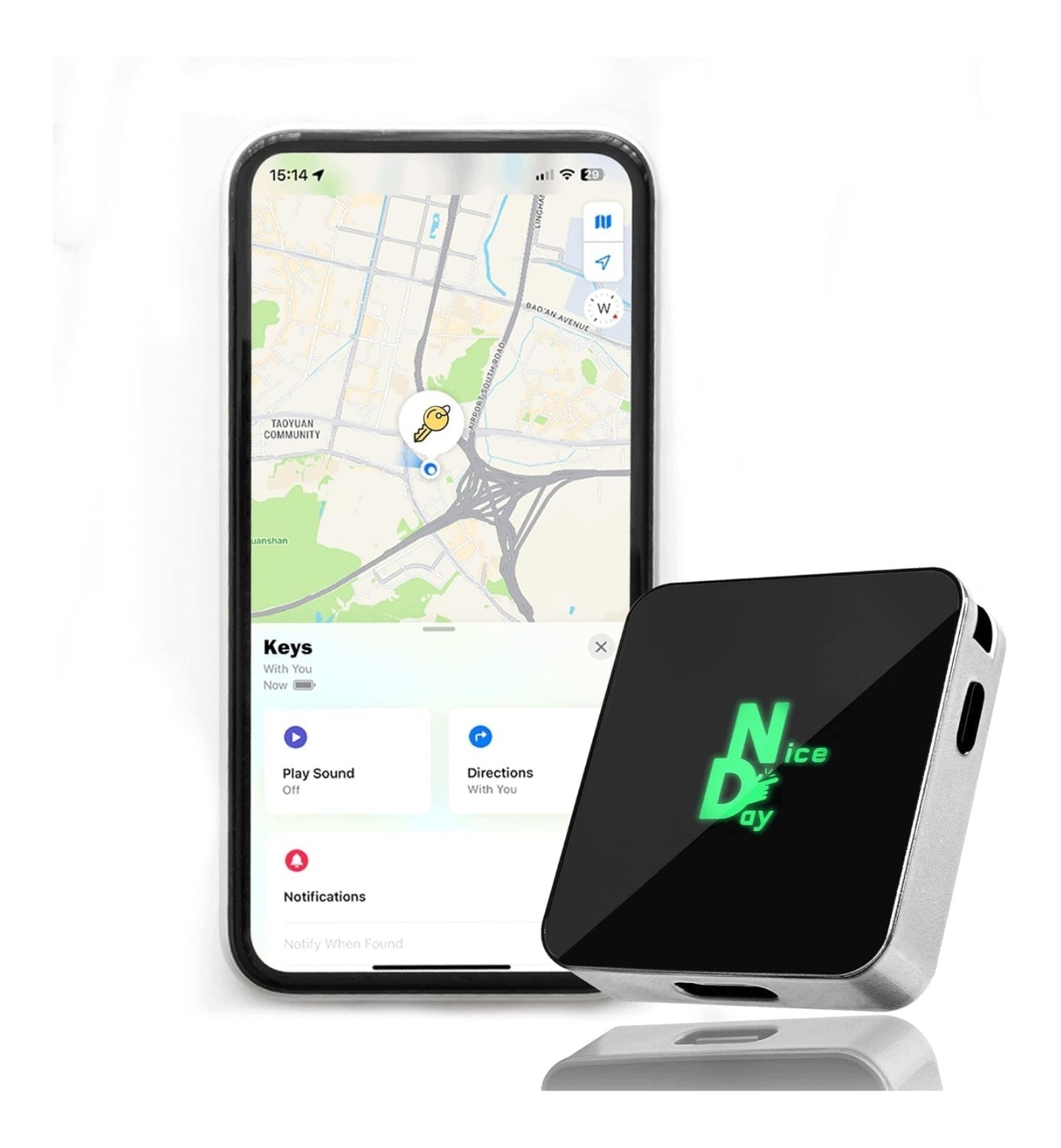 Lokalizator przedmiotów do torebki i kluczy śledzenie Usb C Find My iOS
