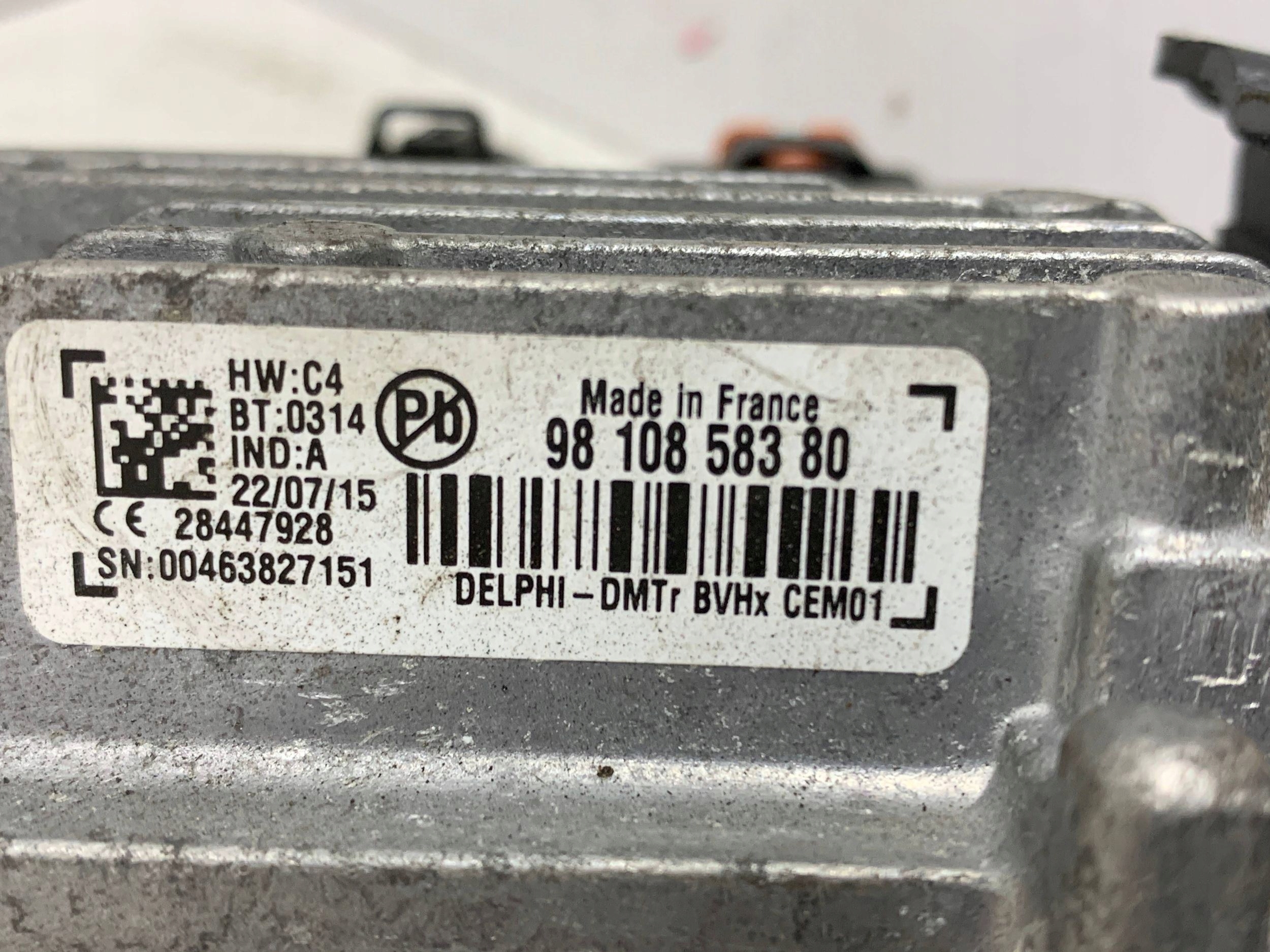 module control unit STRAT STOP 9810858380 CITROEN C4 PICASSO II (13-18) 1.6BHDI
