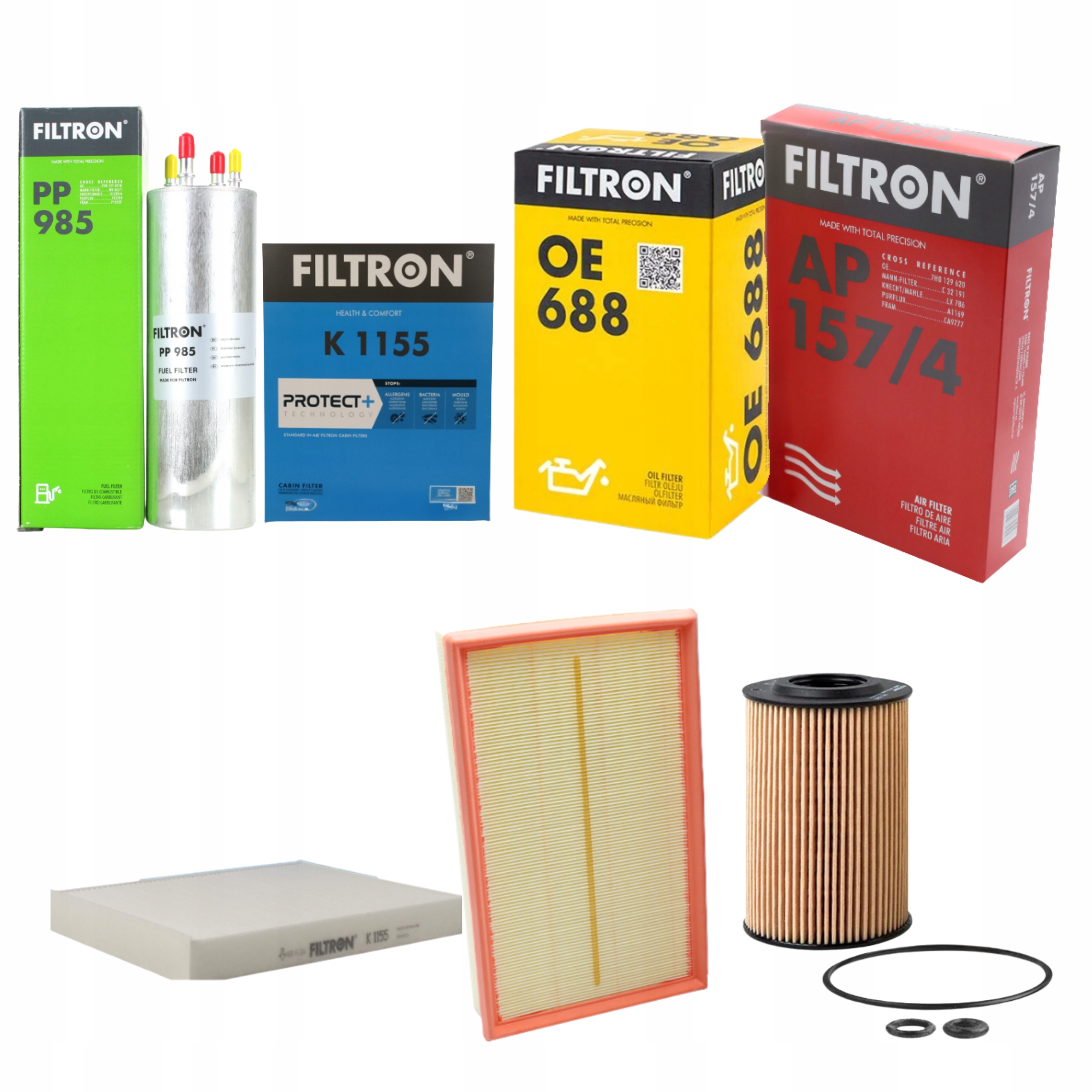 Komplet Filtrů Filtron Volkswagen Transporter Vw T5 T6 2.0 Tdi 2009