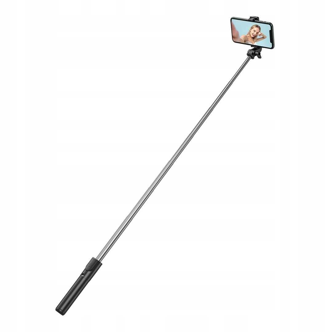Selfie stick kij tripod do zdjęć teleskopowy z uchwytem na telefon 1m