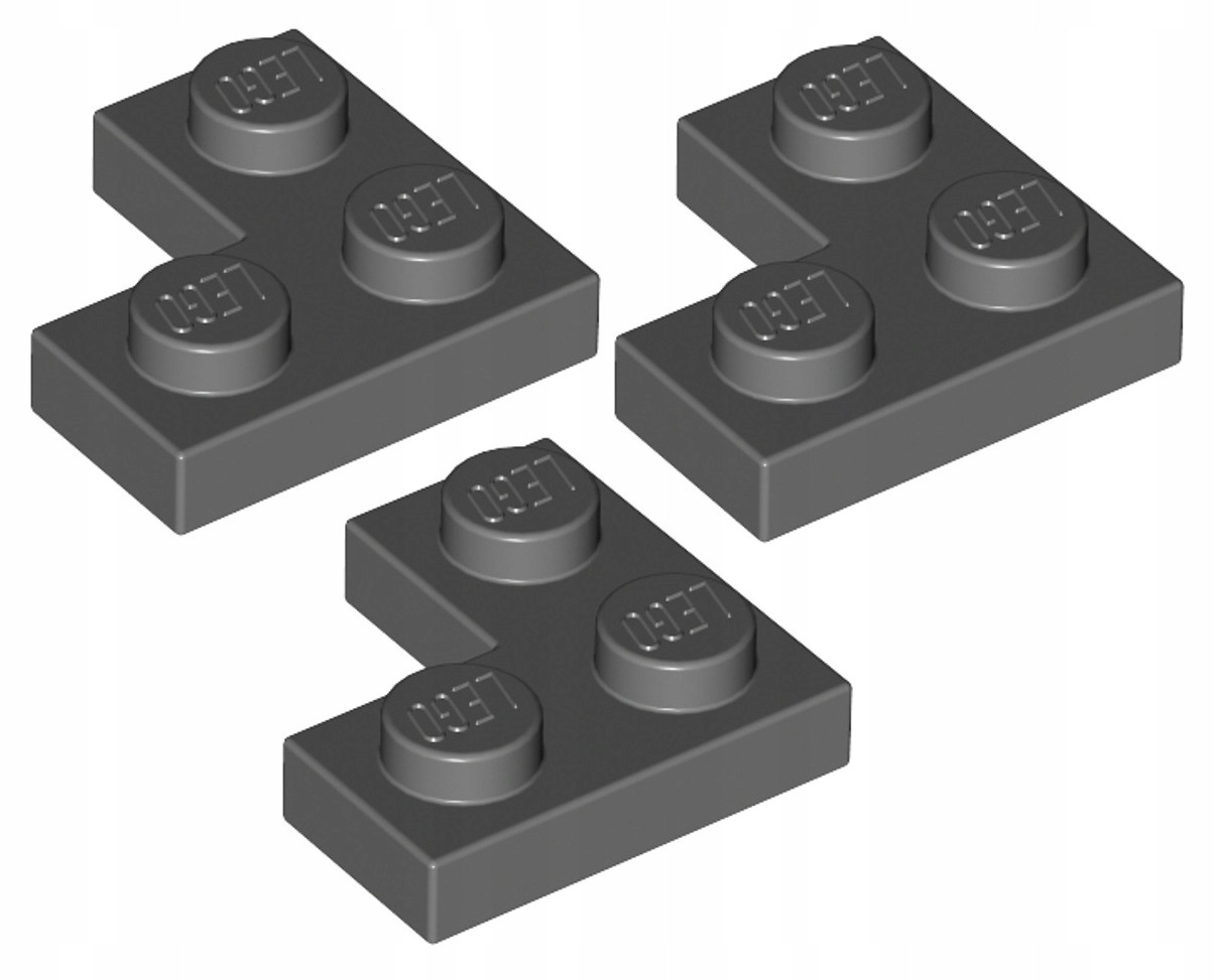 

Lego Płytka 2x2 Narożna C. Szara 2420/4210635 3szt