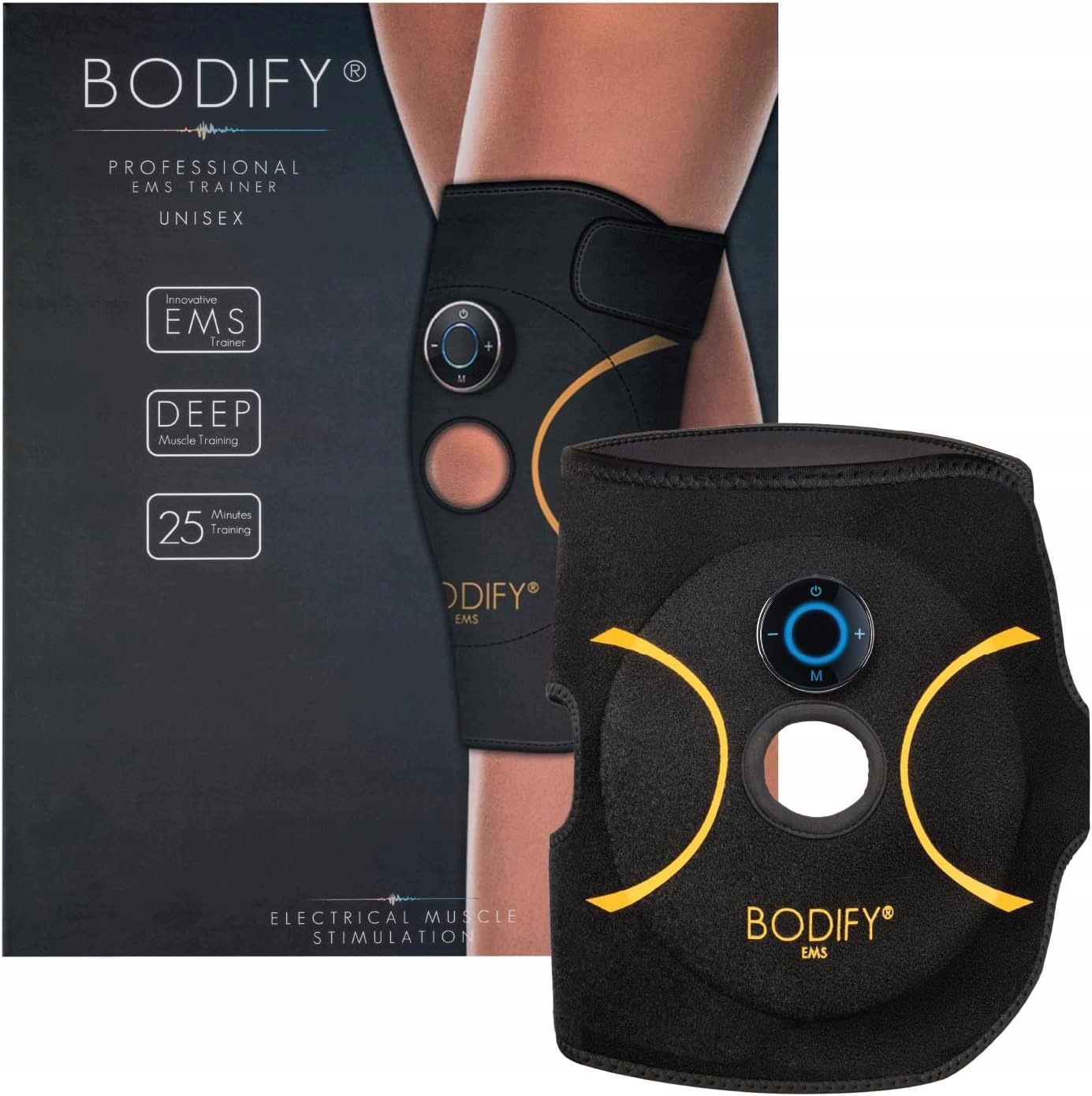 Bodify Ems Posilovač kolen Pro Univerzální elektrostimulátor kolenních svalů