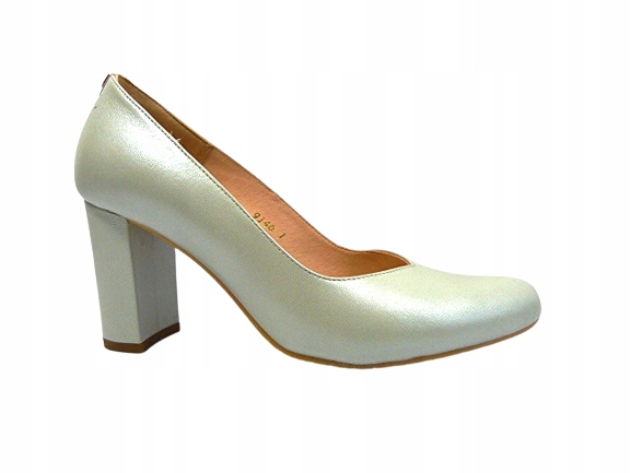 Boty Sala 37 šafránové kožené na sloupku