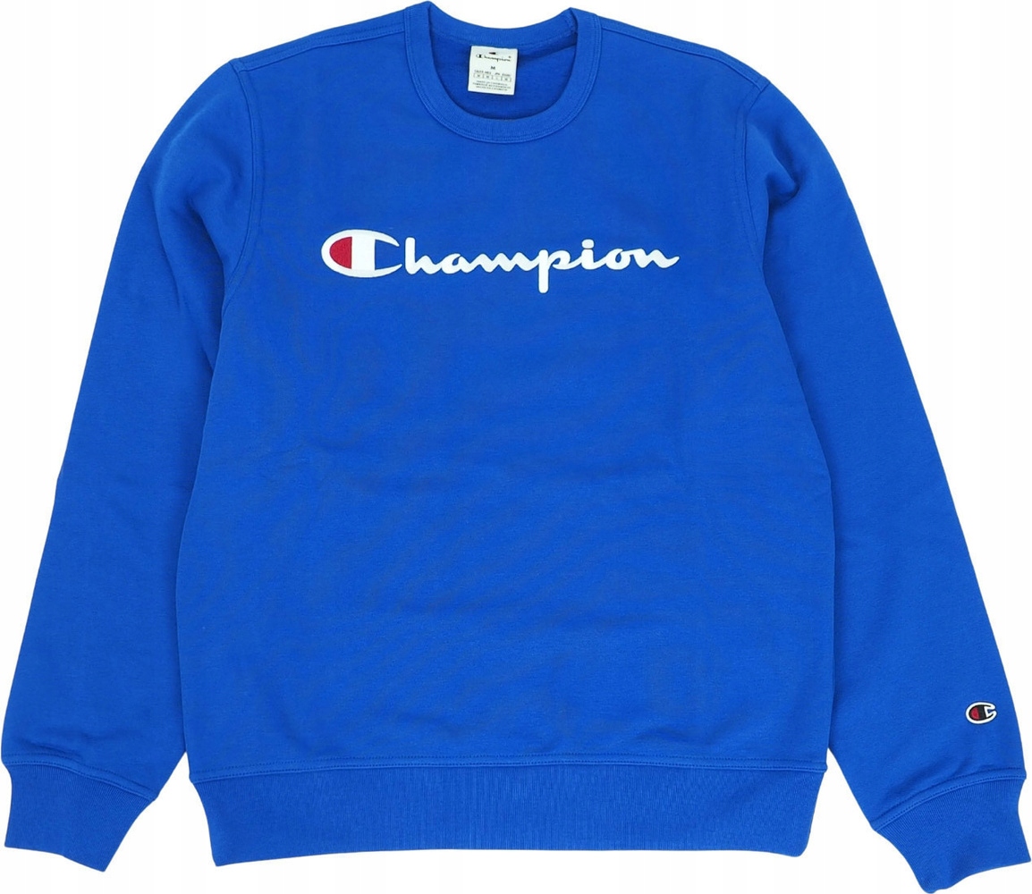 Pánská Mikina Champion Crewneck Sweatshirt Modrá 220254 BS008 velikost M