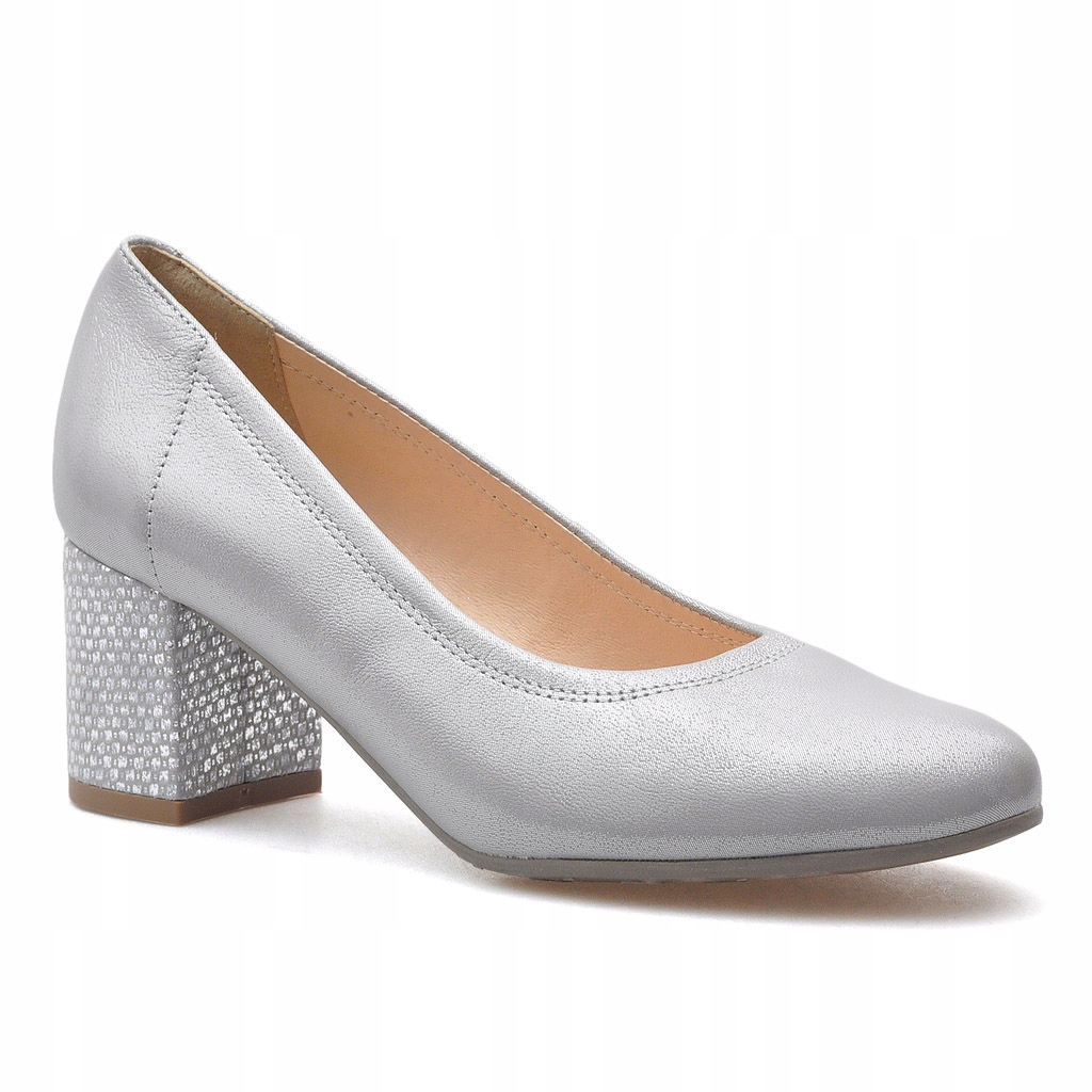 Dámské lodičky Arka Stříbrné lico Zasouvací