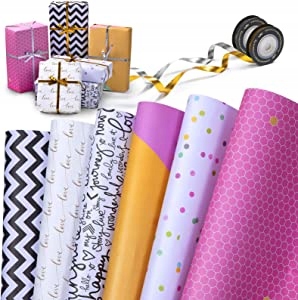 

Zestaw papier prezentowy 6 sztuk 50x70 dwustronny