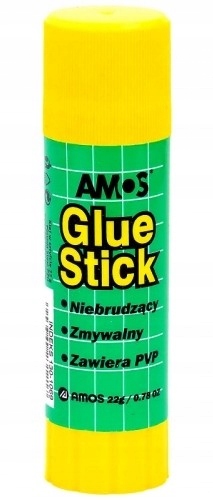 

Klej w sztyfcie Amos 22g Pvp bezbarwny bezwonny