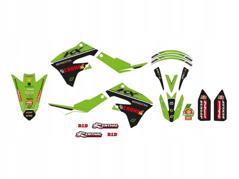 Sada Nálepiek (okleina) Kawasaki Kxf 250 21-23, Kxf 450 19-23