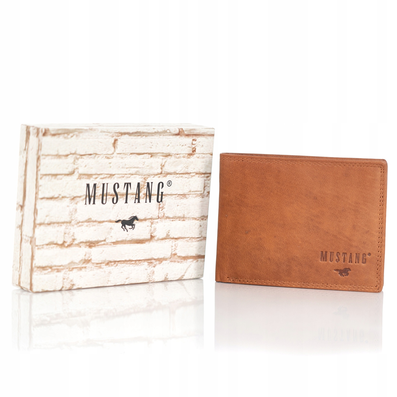 Pánská peněženka Mustang Kožená Horizontální Rfid Stylová Módní Dárková