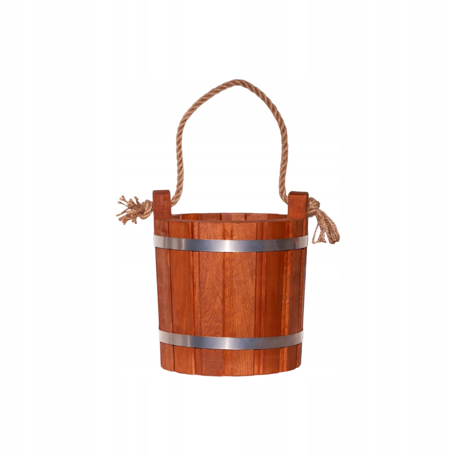 Kbelík dřevěný 28 cm 7,5 l Tik, vzduchotěsný, velmi pevný