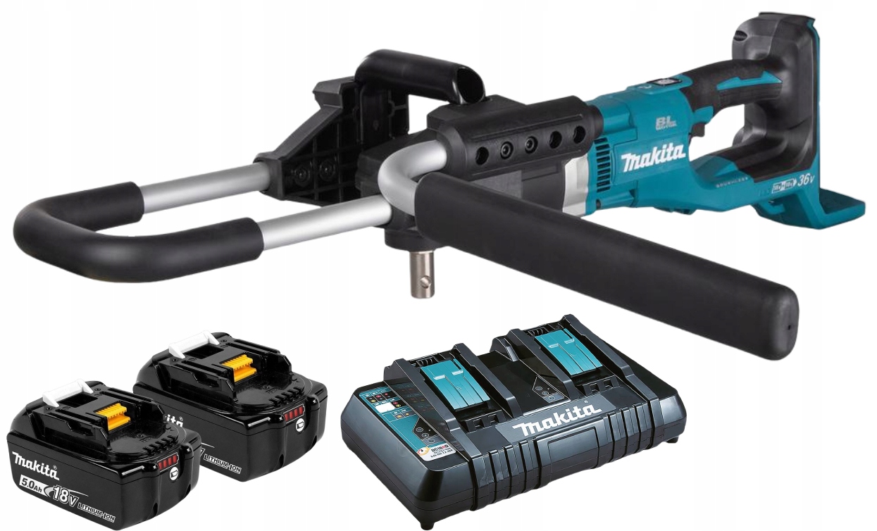 Wiertnica glebowa 18V świder DDG461P2T 2x5,0Ah Makita