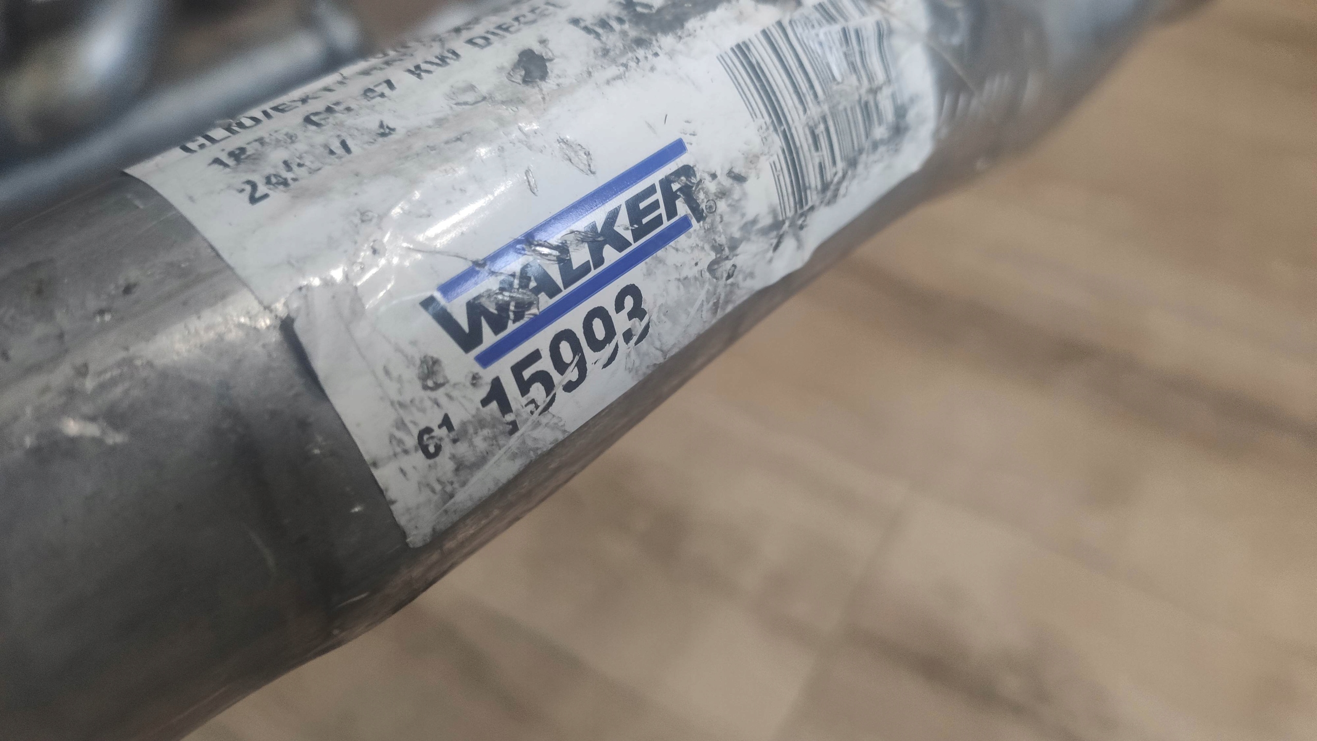 15993 - ГЛУШИТЕЛЬ ВЫХЛОПНОЙ ТРУБЫ RENAULT CLIO И 1.9 D 90-НОВЫЙ