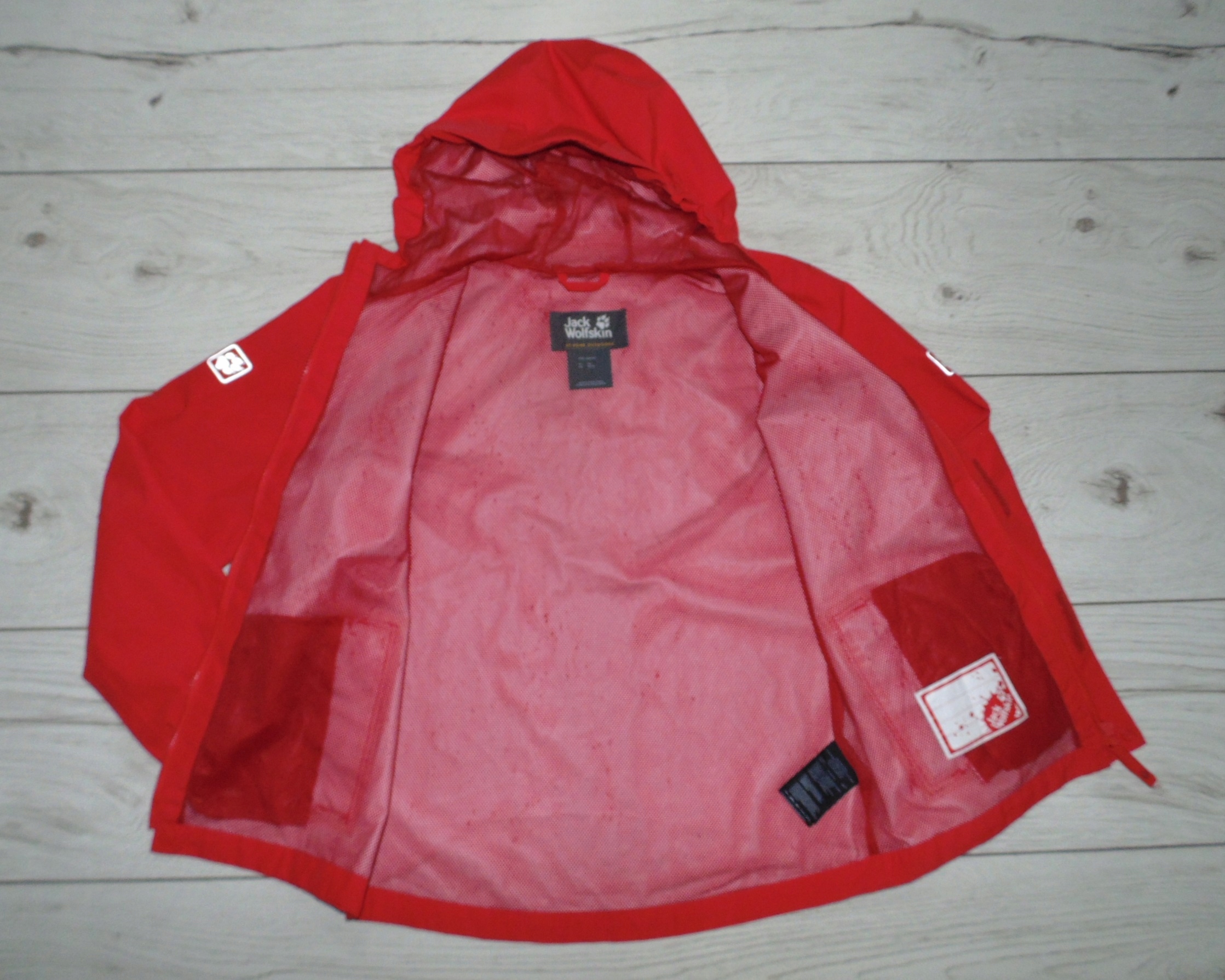 JACK WOLFSKIN KURTKA TREKKINGOWA TEXAPORE r. 152 Kaptur z kapturem