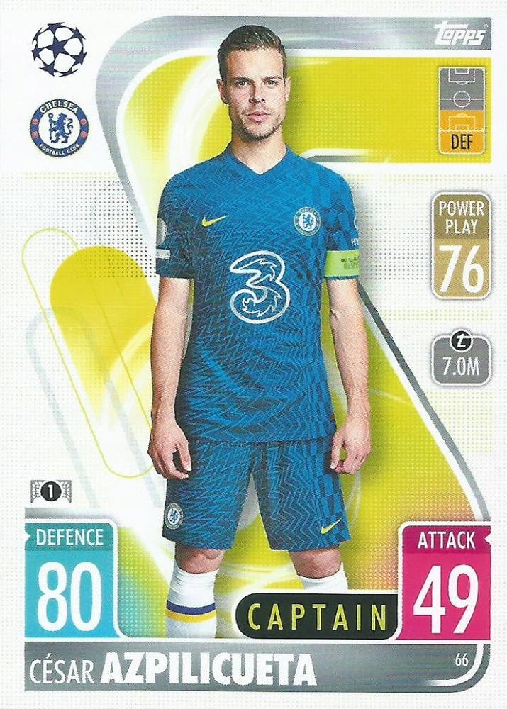 Match Attax 2021/22 66 César Azpilicueta Topps