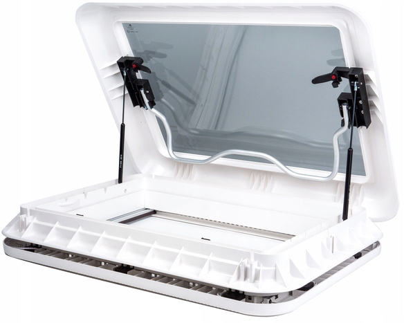 OKNO DACHOWE PANORAMICZNE LED CARBEST 12V 70x50 cm