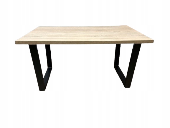 Loftový Stůl S Zesílenou Deskou 125X85X36 Svařované Nohy Pro Jídelnu Obývacího Pokoje