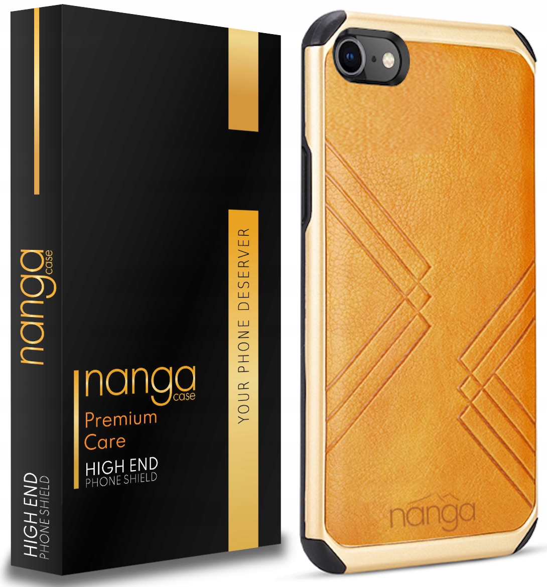 

Etui Skóra Pancerne Biznes Do Iphone 7 8 Gold