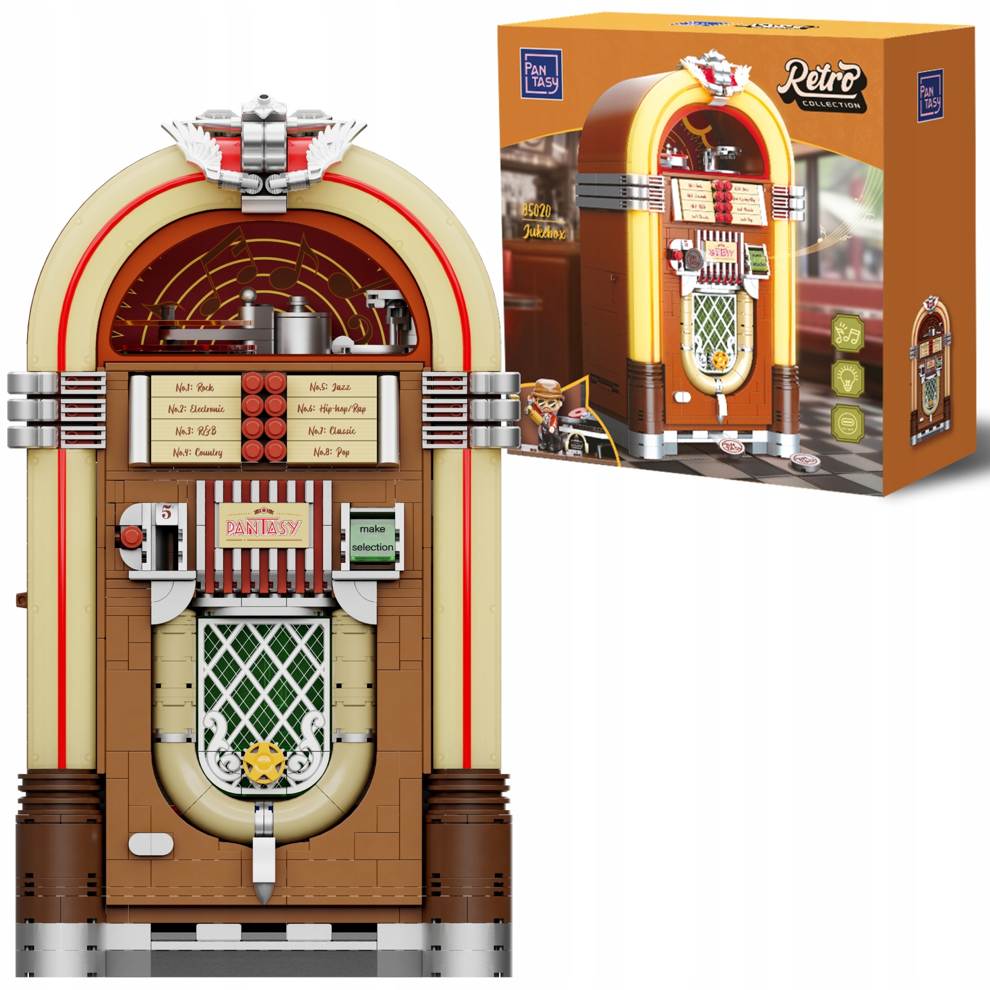 Klocki Pantasy Interaktywny Odtwarzacz Muzyczny Jukebox Z Klocków 1273 Elem