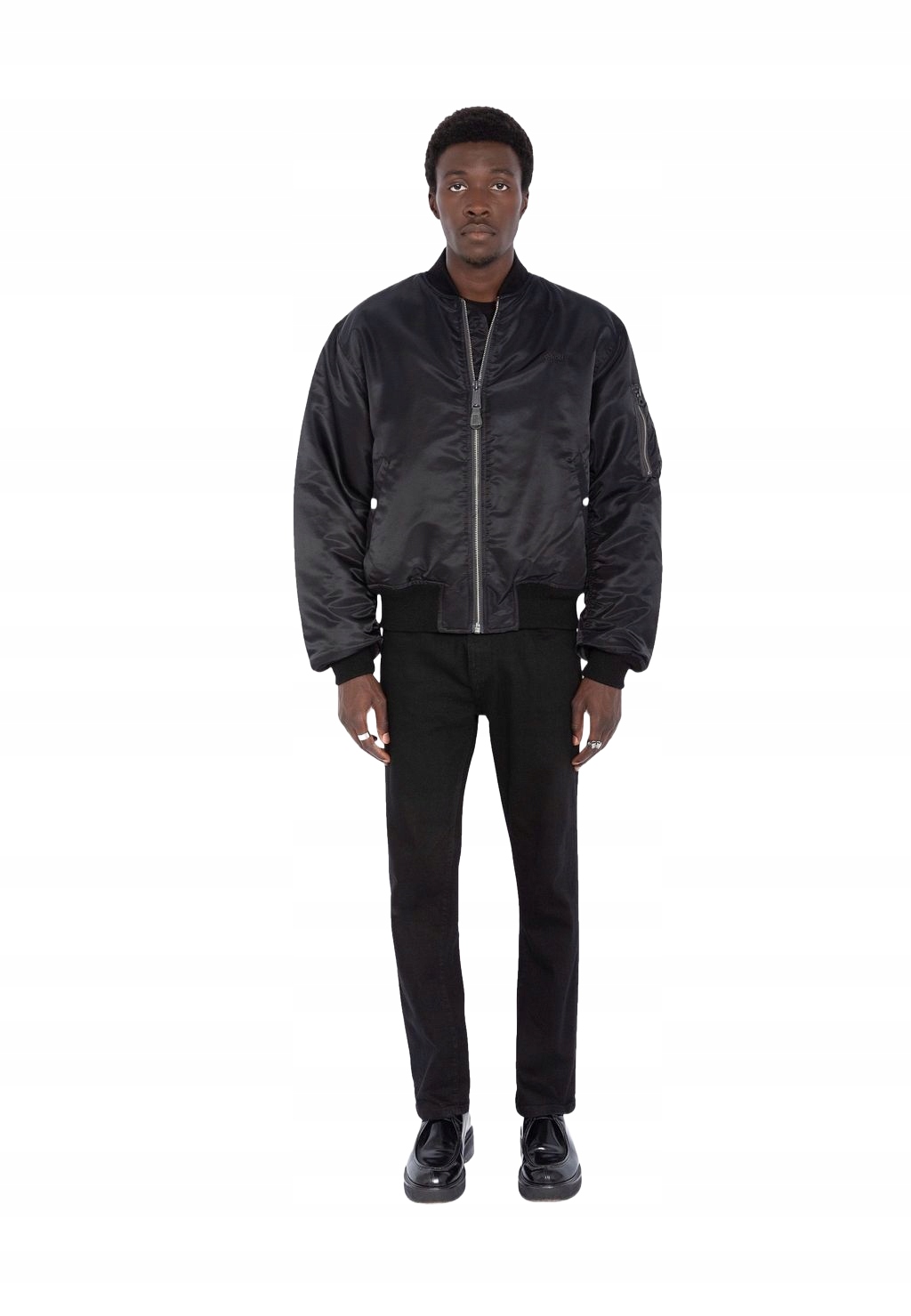 Schott Nyc Pánská Bunda Černá Bomber Na Zip XL 6BB